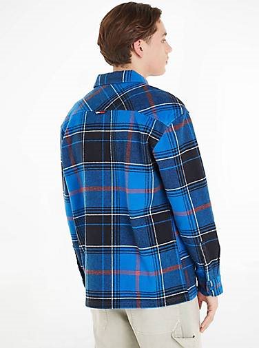 TOMMY-JEANS Herren Overshirt aus Bio-Baumwolle