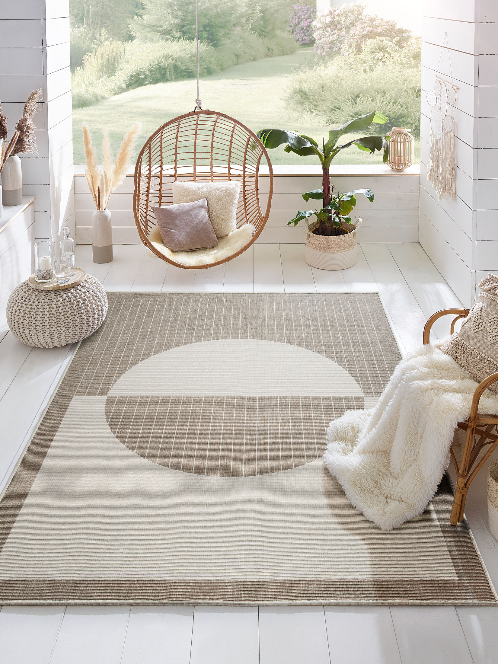 Vestero Outdoor-Teppich, Beige