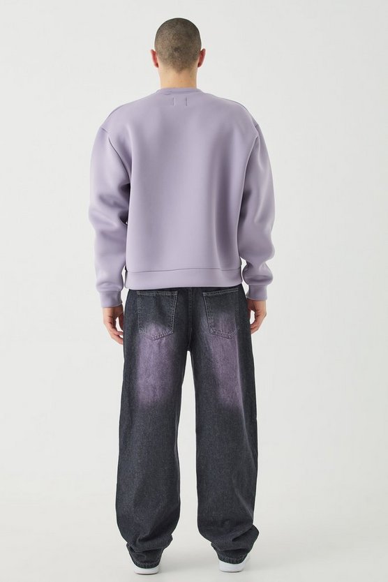 Kastiges Oversize Scuba-Sweatshirt
