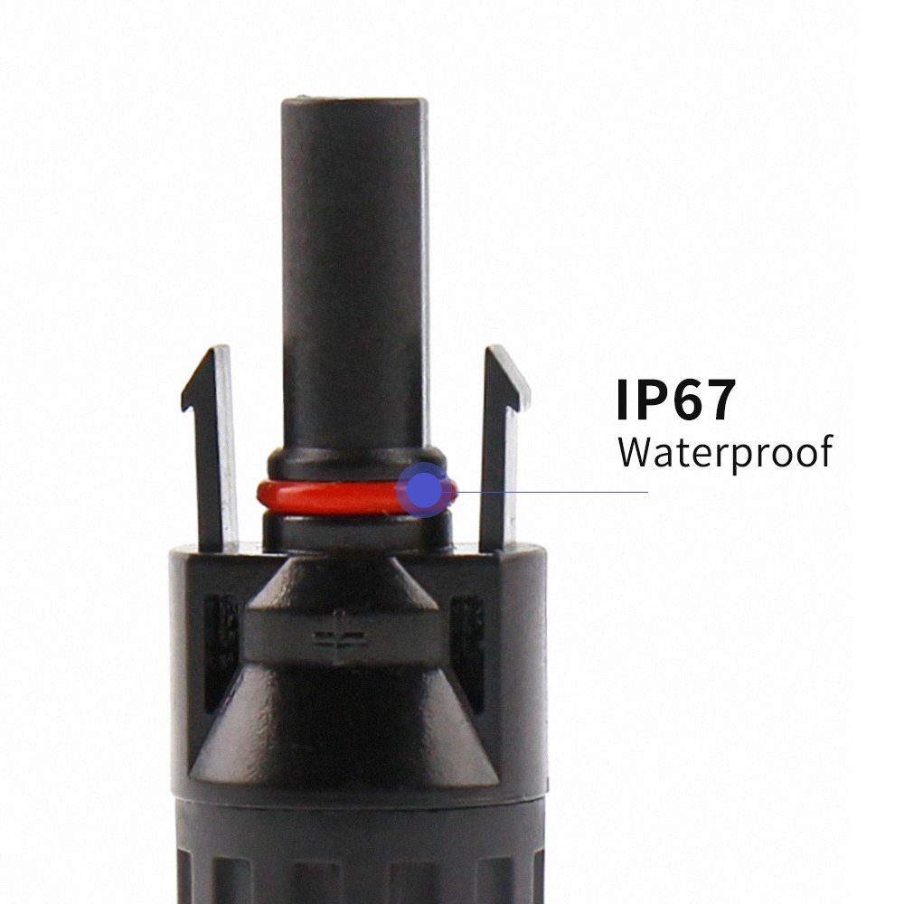 Boifun Solaranlage 10 Paar PV Solarstecker MC4 Stecker Solarkabel Buchse Kupplung(10 AWG), (10-St), mit Schraubenschlüsseln, IP67 Wasserdichtes,10 Paar männlich/weiblich