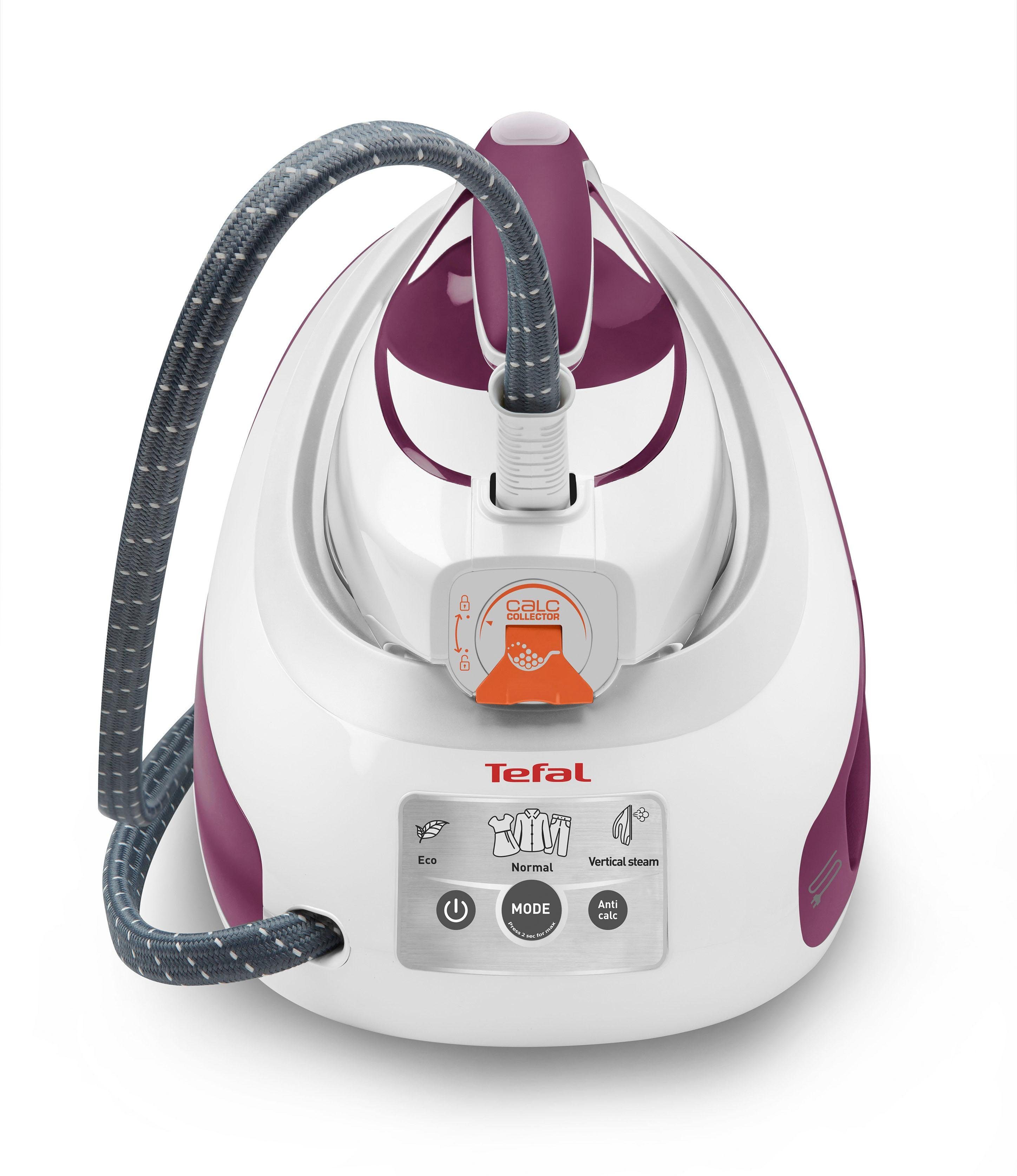 Tefal Dampfbügelstation SV8054 Express Anti-Calc, 1800 ml Wassertank, 2800 W, 6,5-Bar, optimale Dampf-/Temperaturkombi für alle Stoffarten