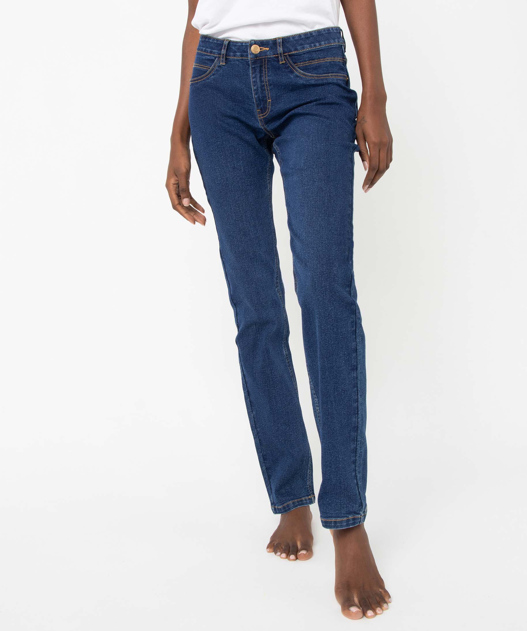 Jean femme coupe Regular stretch - L30 brut | GEMO