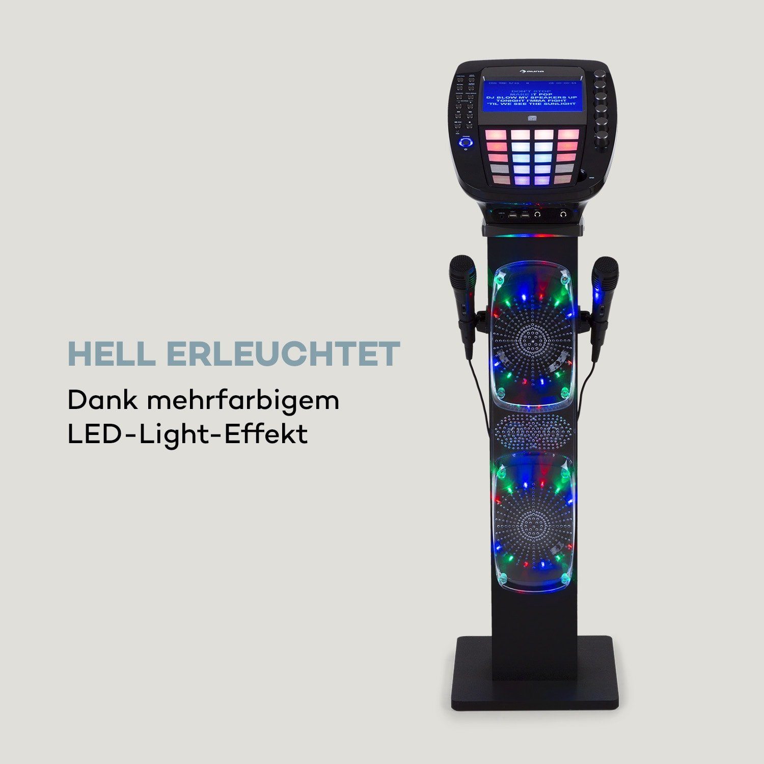 Auna KaraBig Party-Lautsprecher (Bluetooth, 80 W)