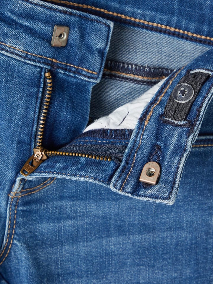 name it Mädchen Straight Leg Jeans Denim Hose NKFPOLLY in Dunkelblau günstig kaufen