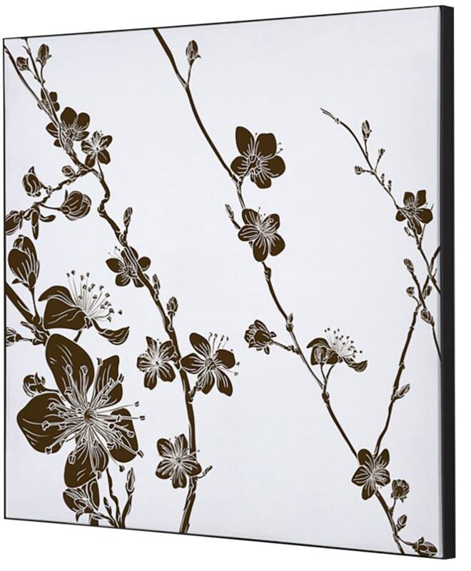 SHOWDOWN Textile Wanddekoration Japanische Kirschblüte Mehrfarbig Aluminium