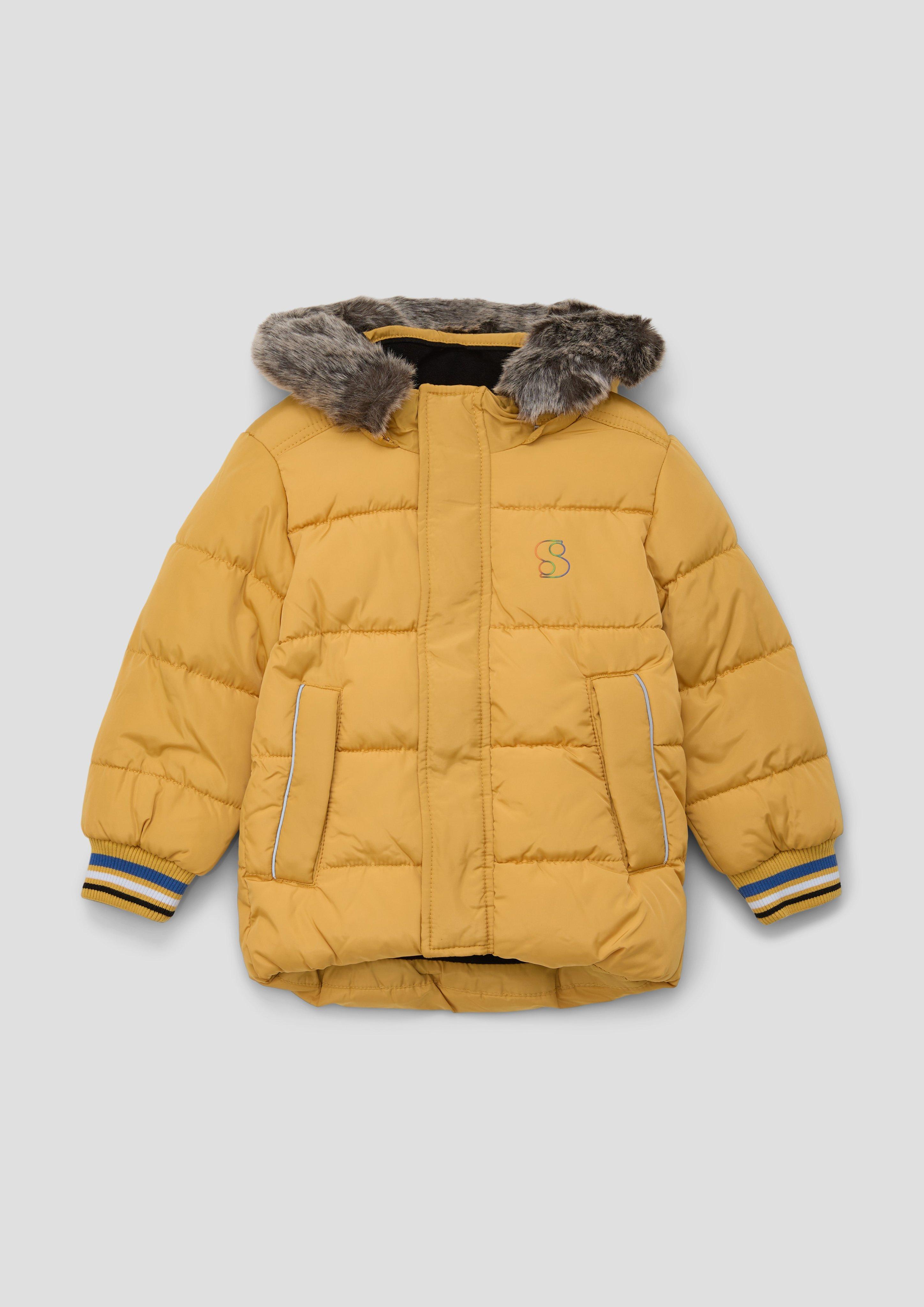 Steppjacke mit abnehmbarem Kunstfell  2132278-1730