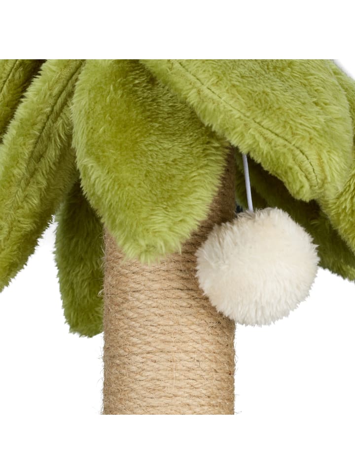 relaxdays Kratzsäule in Natur/ Grün - (H)54 x Ø 31 cm günstig kaufen onesize