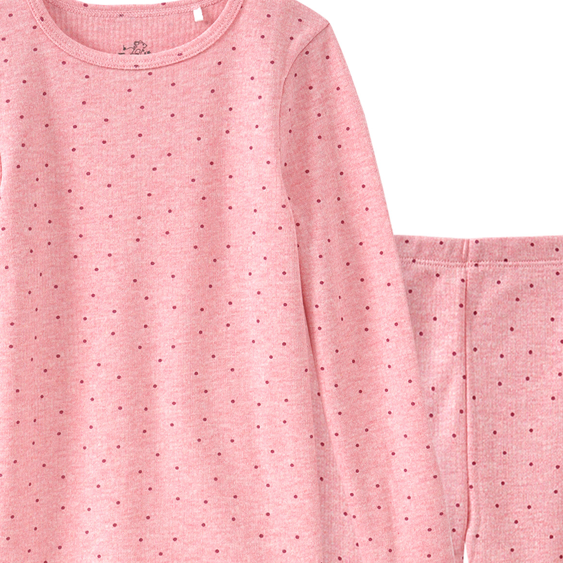 Mädchen Thermo-Unterwäsche-Set mit Pünktchen