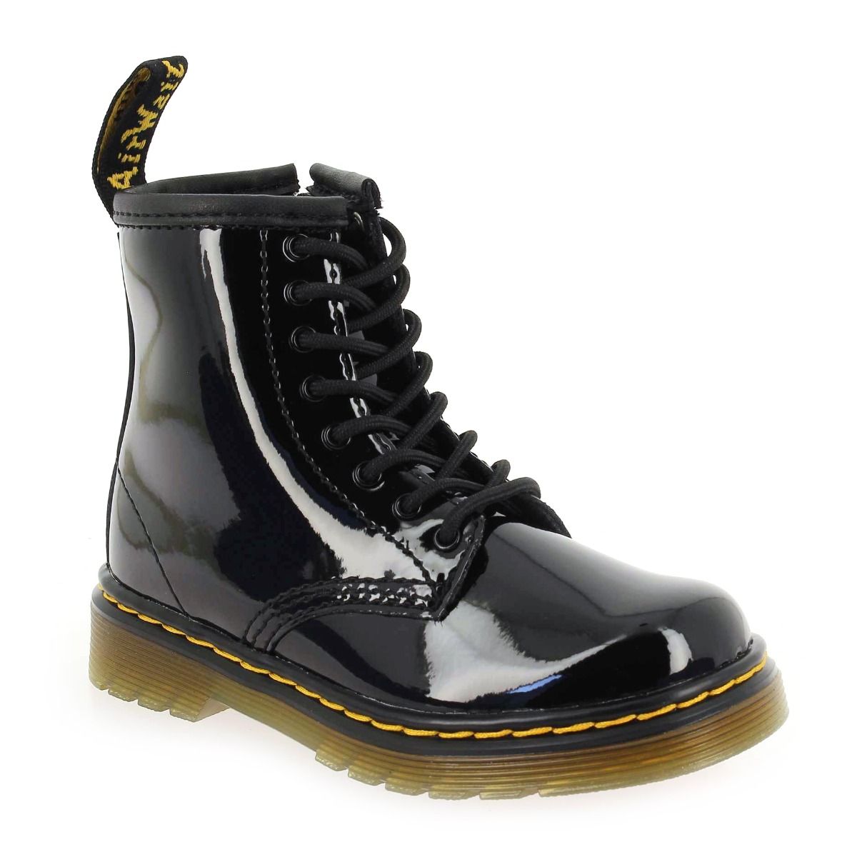 Dr Martens  1460 JUNIOR VERNIS - Noir