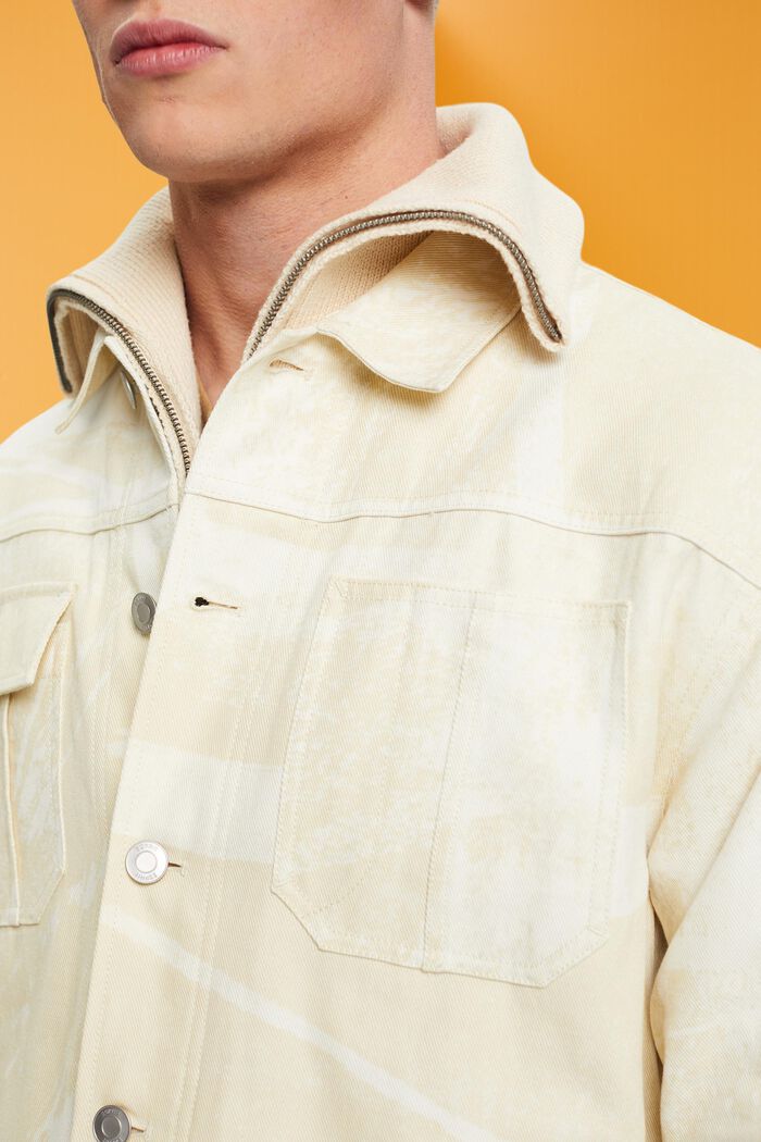 Gemusterte Truckerjacke