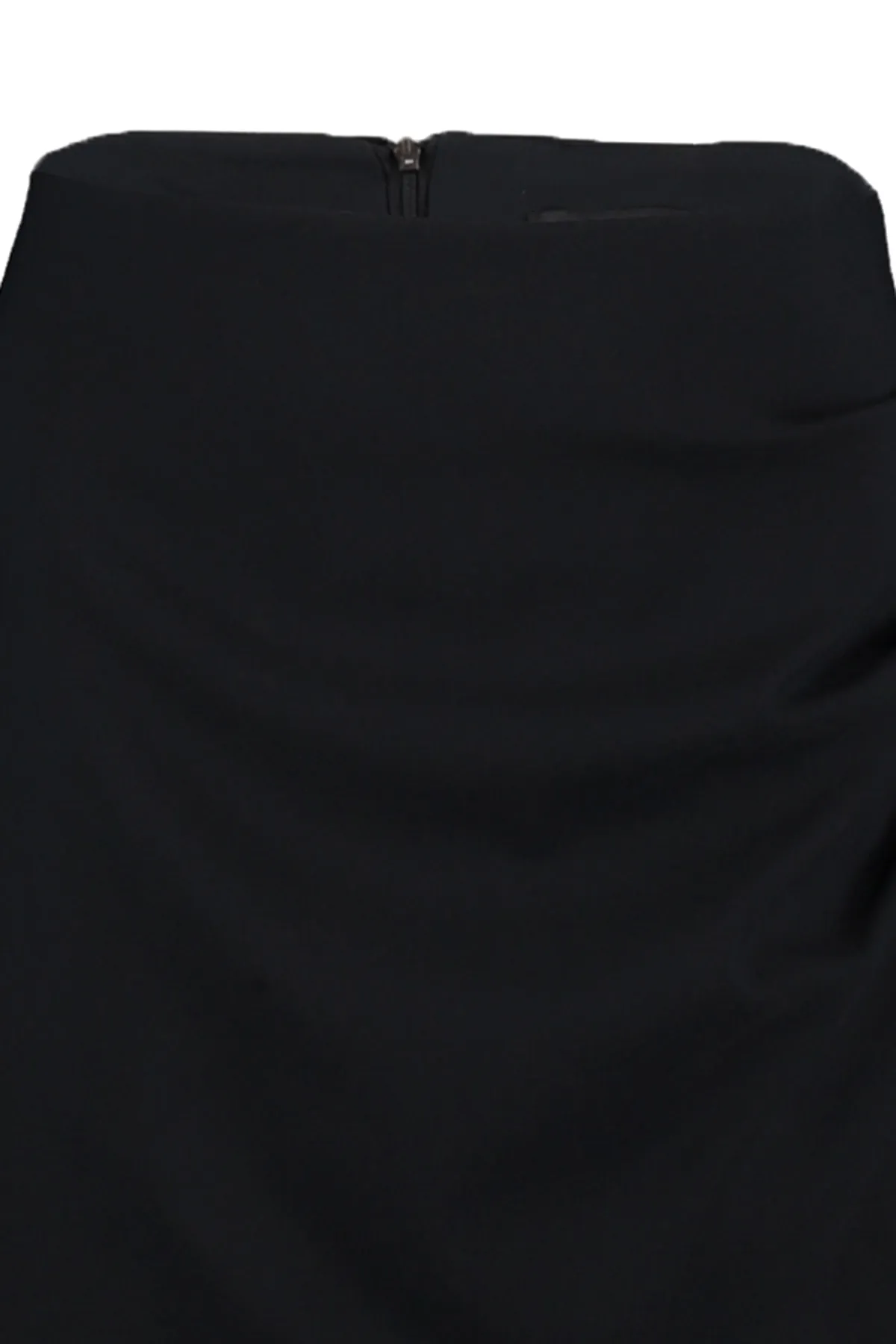 Trendyol Collection  Zweireihiger schwarzer Minirock - Raffung vorne, gewebt TWOAW20ET0094