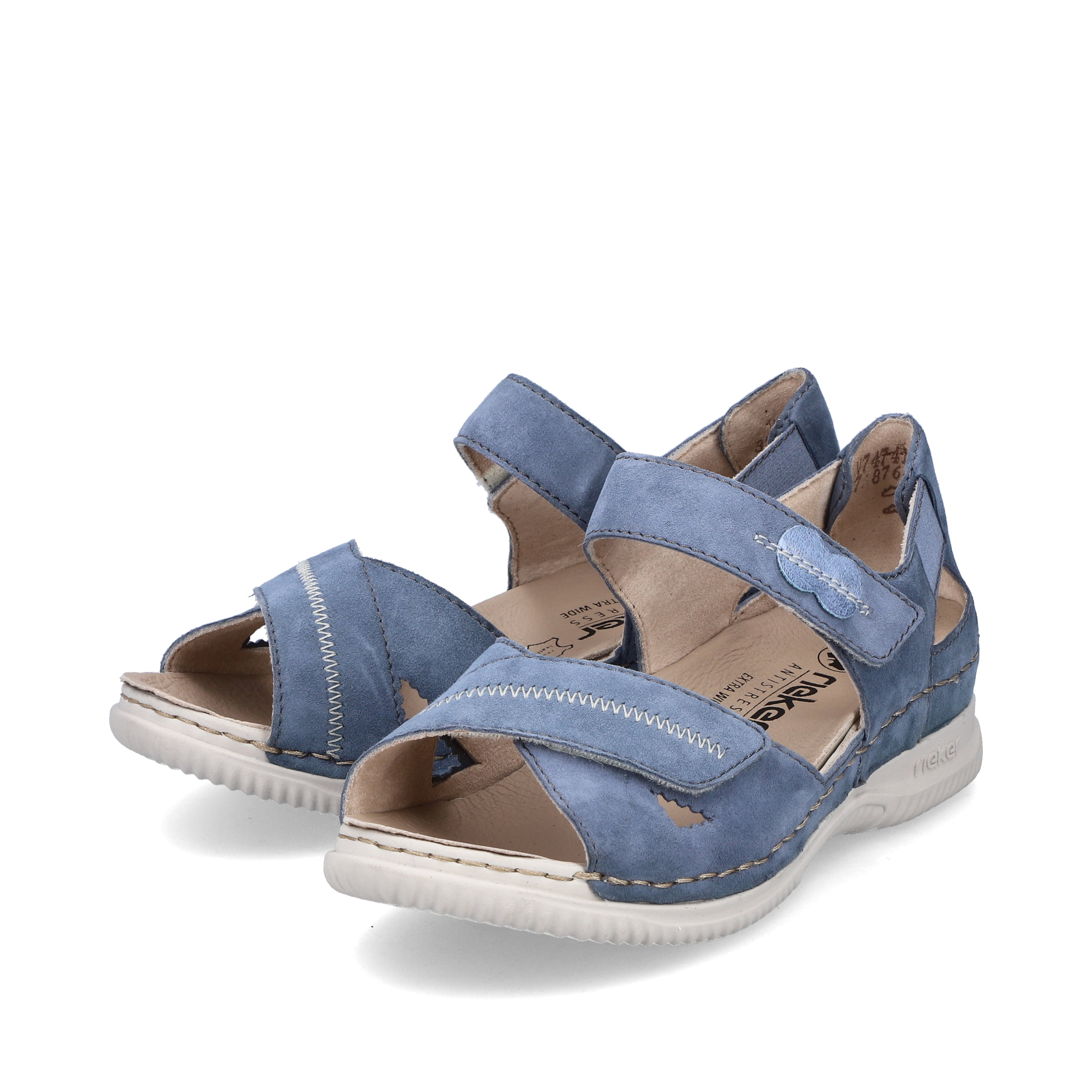 Rieker Damen Riemchensandalen hellblau
