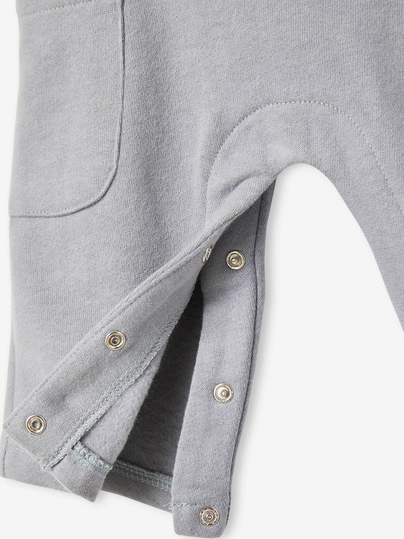 Vertbaudet Baby Set MON TRÉSOR: Shirt & Latzhose, personalisierbar Oeko-Tex - graublau