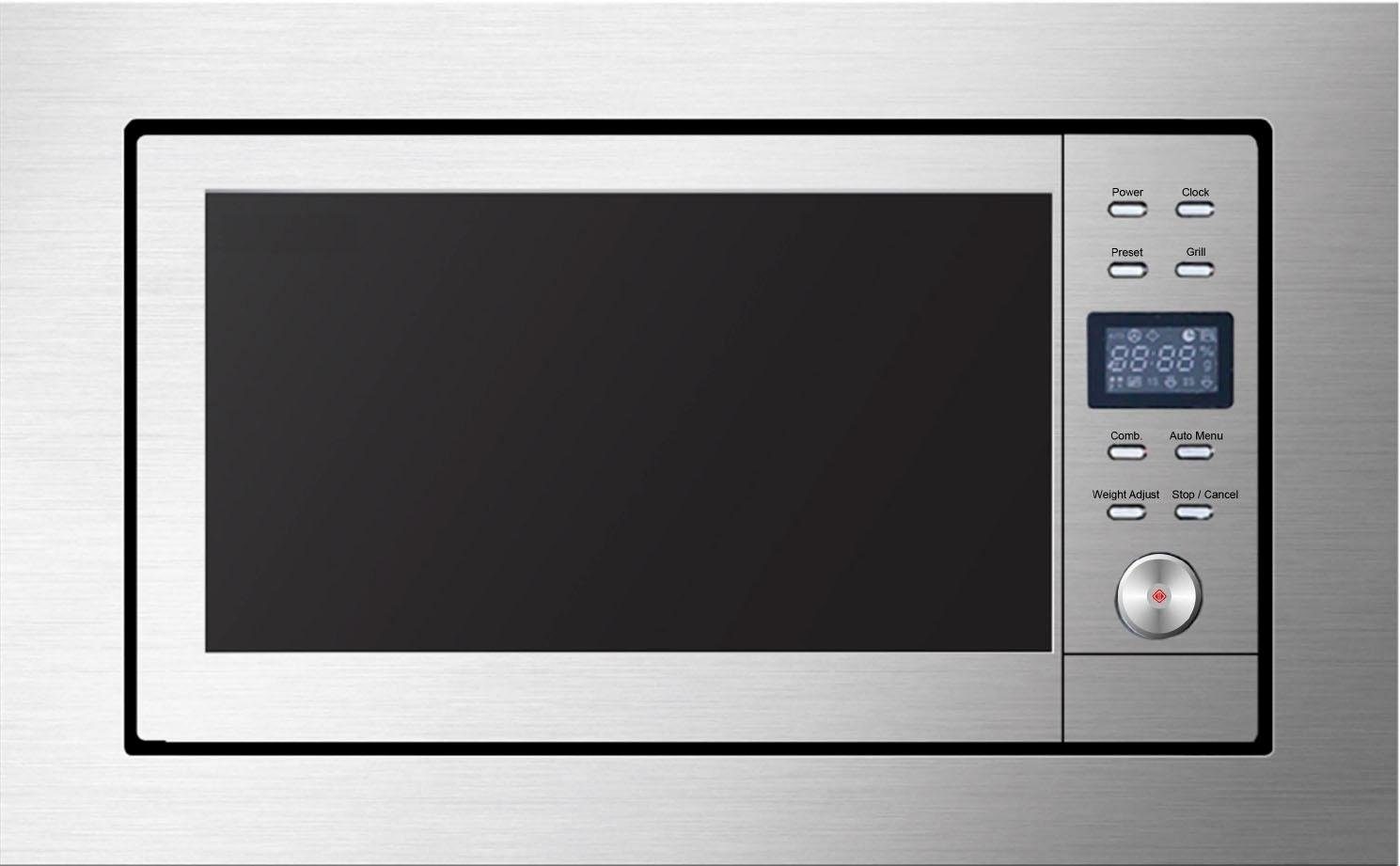 Amica Einbau-Mikrowelle EMW 13185 E, Grill, Mikrowelle, 20 l, digitaler Timer