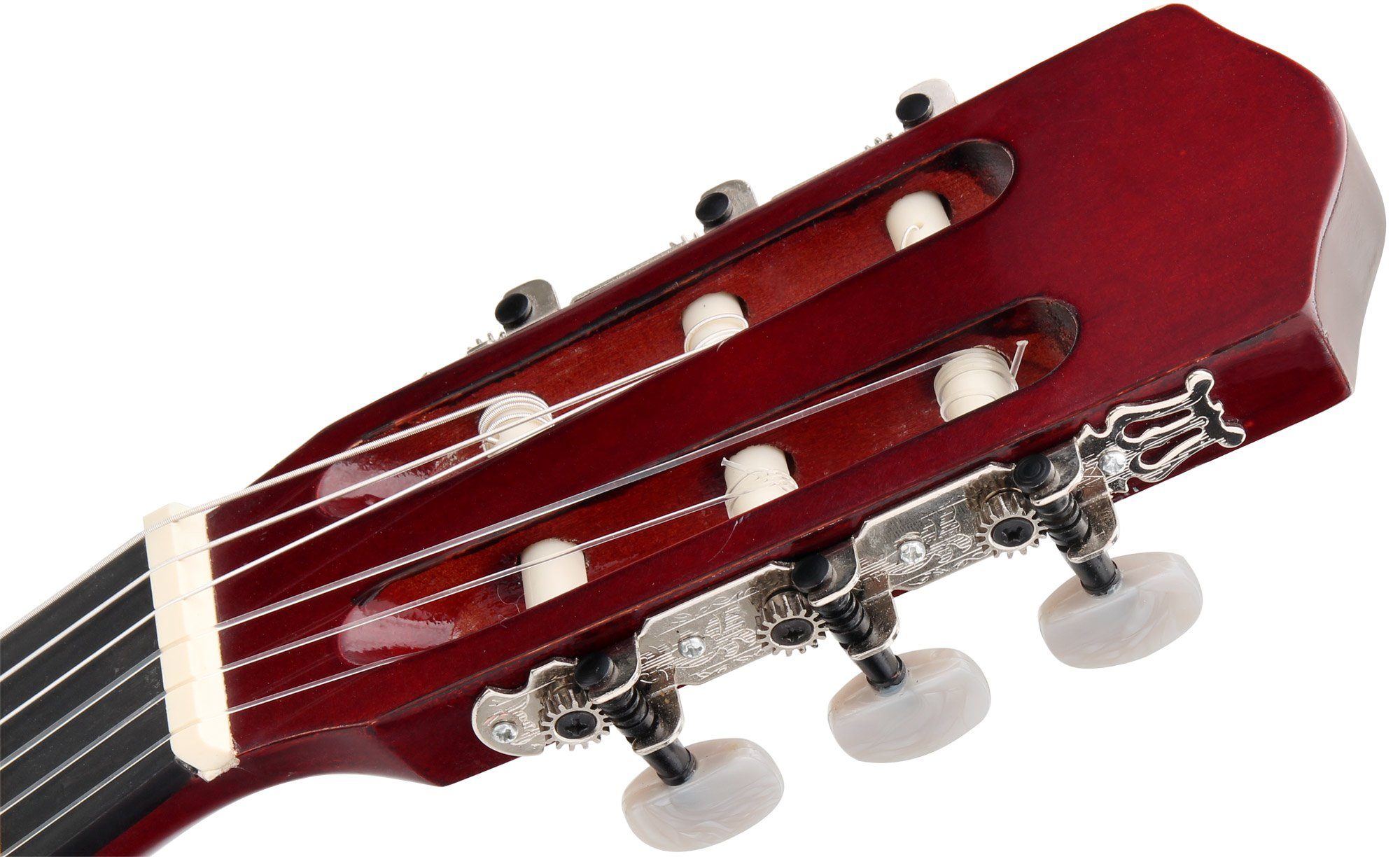 Classic Cantabile Konzertgitarre AS-851 Starter Set, 4/4, mit Gitarre, Tasche, Nylonsaiten, Schule, 3x Plektren und Stimmpfeife