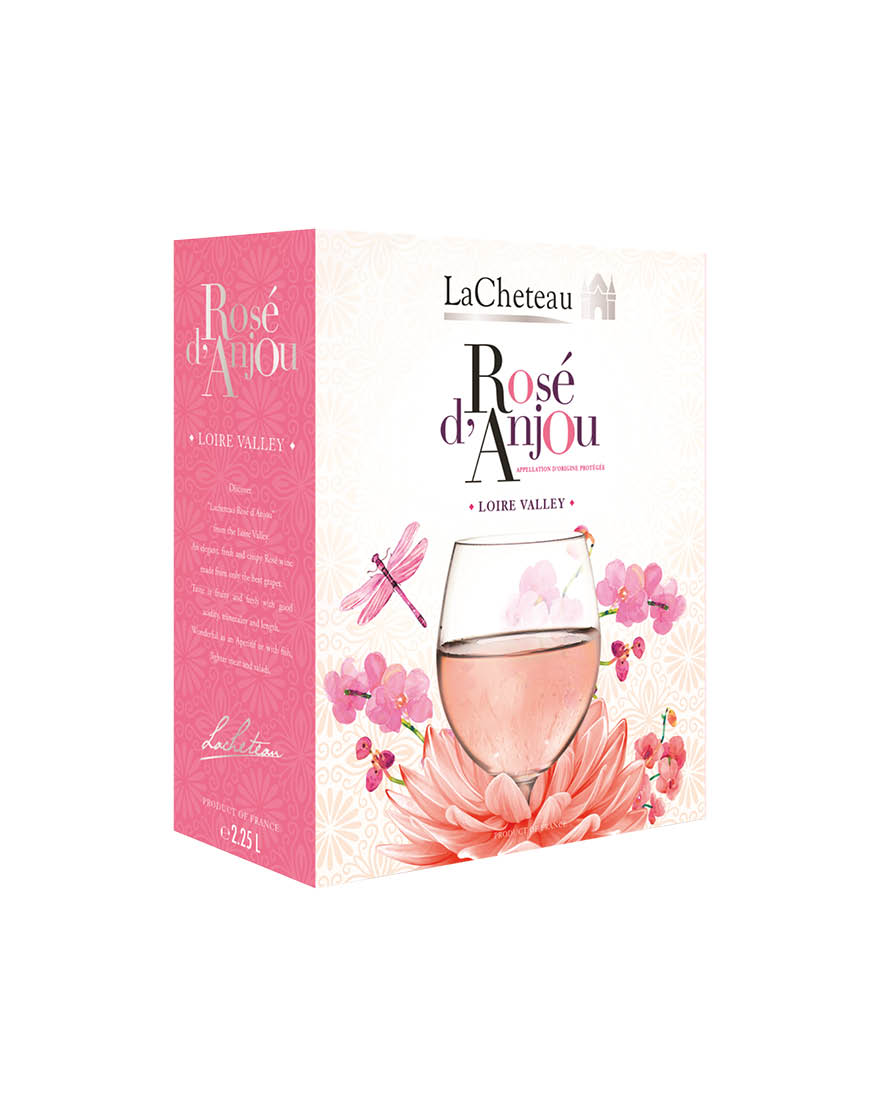 Anjou AOP Rosé Le Cheteau 2022 Château du Cléray 2,25 ℓ, Bag in Box