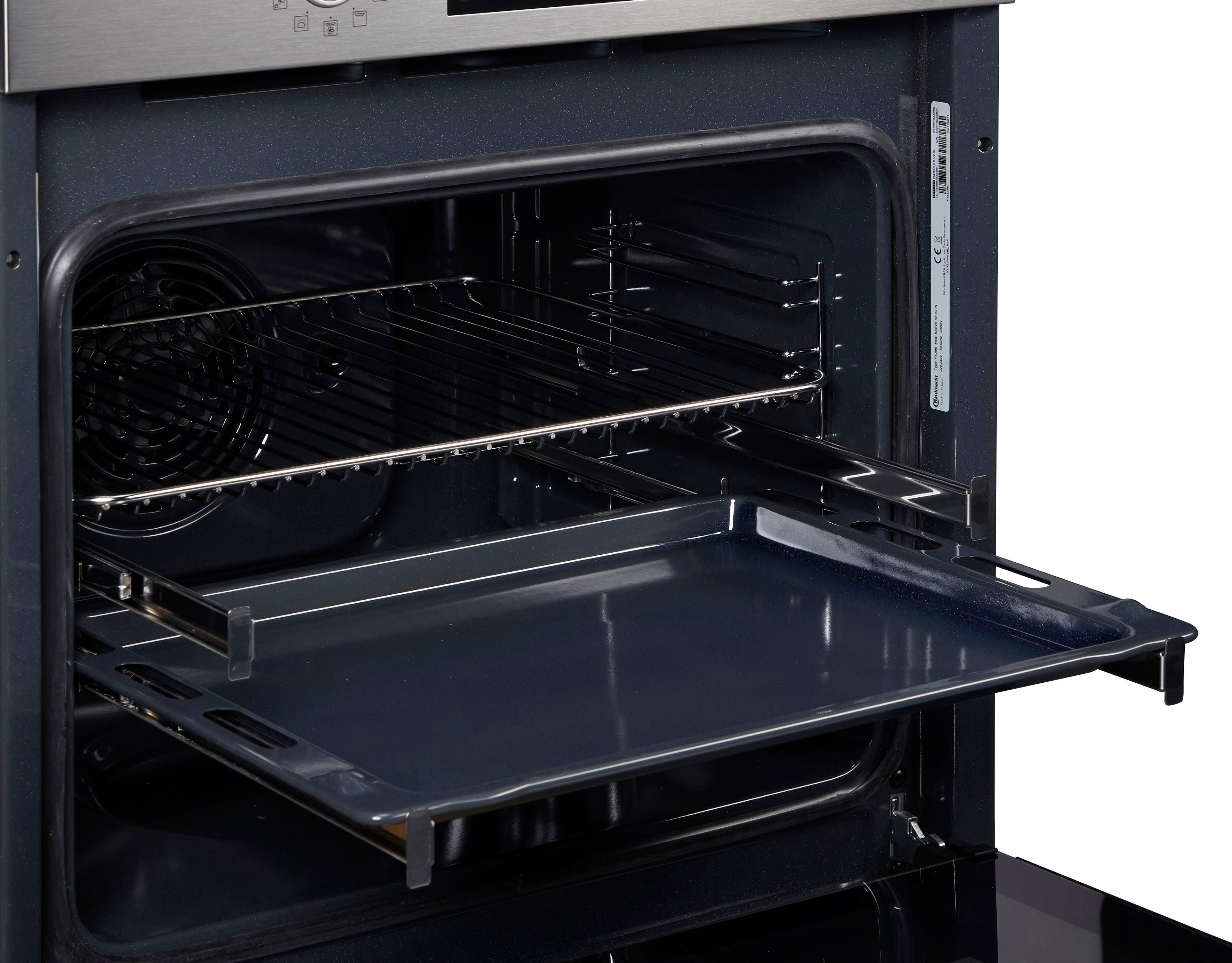 BAUKNECHT Einbaubackofen BAR2S K8 V2 IN, mit Backauszug, mit Dampffunktion