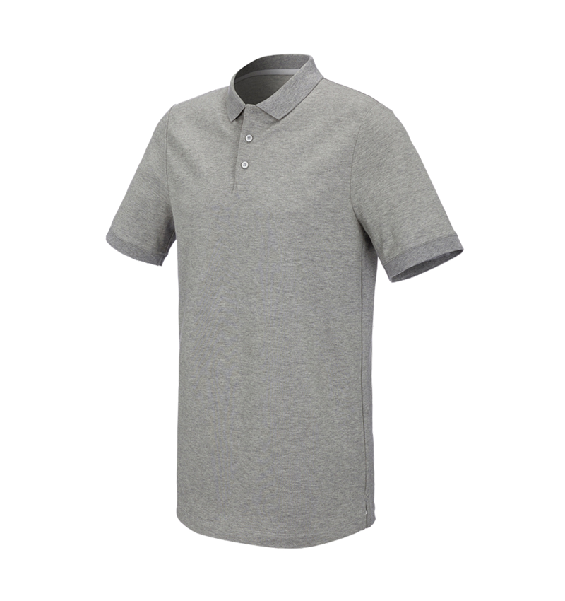 e.s. Piqué-Polo cotton stretch, long fit