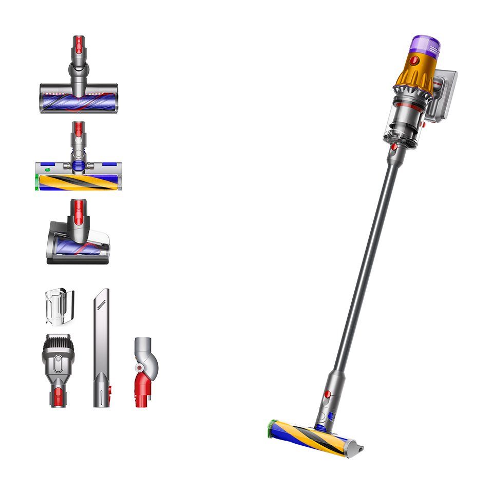 DYSON Akku-Hand-und Stielstaubsauger V12 Detect Slim Absolute, 545 W, Beutellos