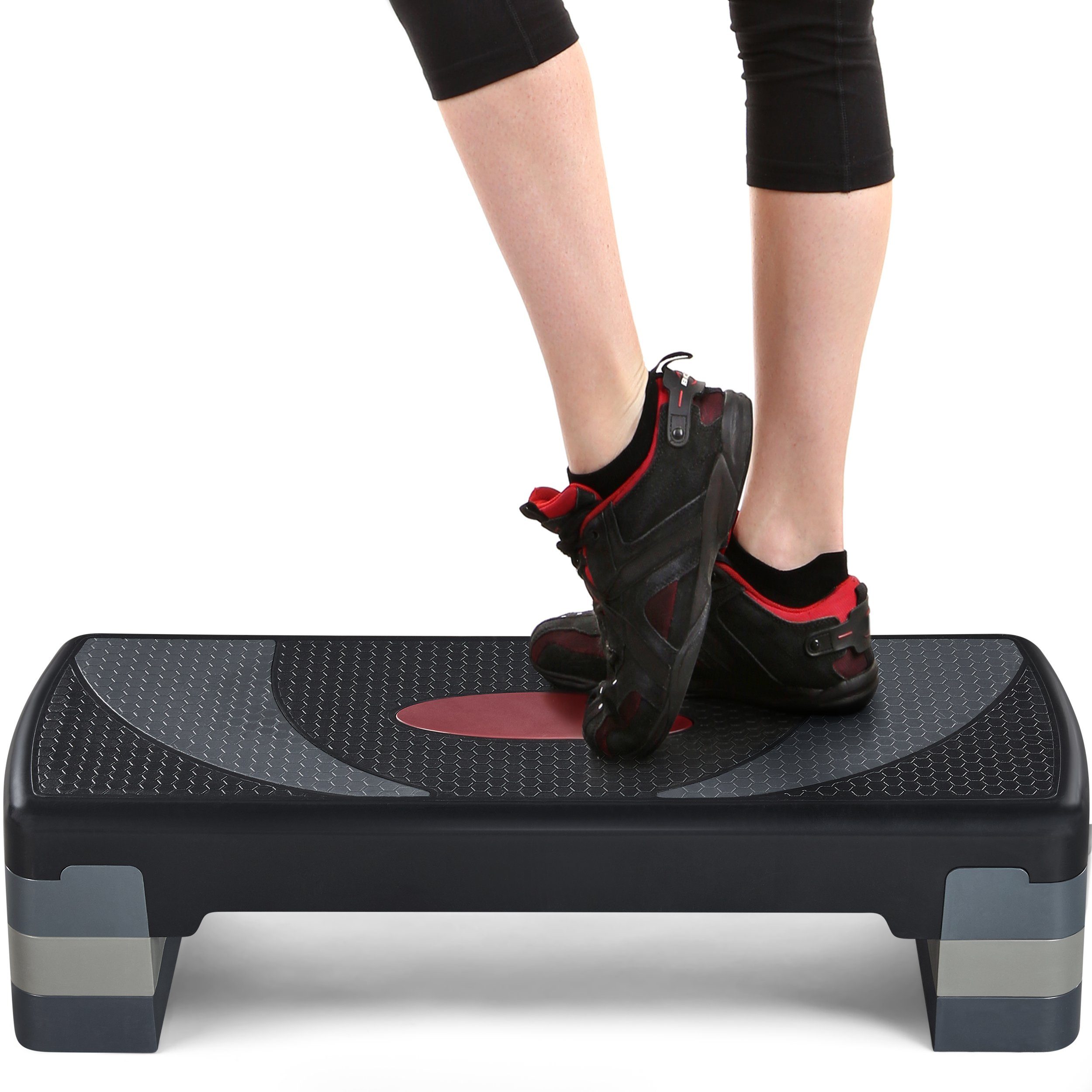 Yaheetech Stepper, mit 3 Stufen 10 cm/15 cm/20 cm Anti-Rutsch