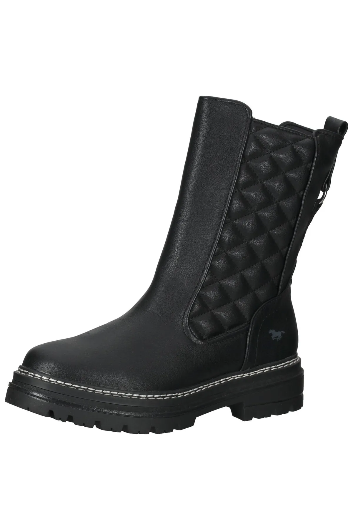Mustang  Stiefelette - Schwarz - Blockabsatz