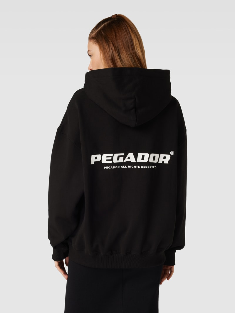 Hoodie mit Kapuze Modell 'ATNA' in black