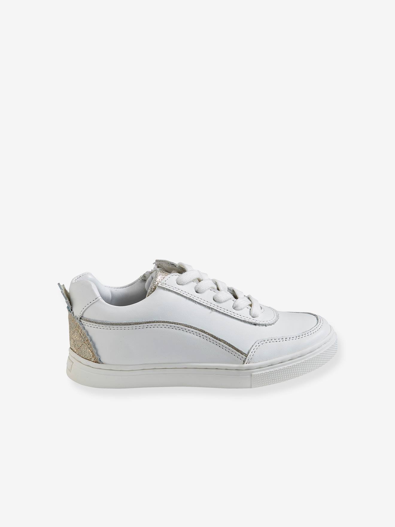 Vertbaudet Mädchen Sneakers, Ananas - weiß