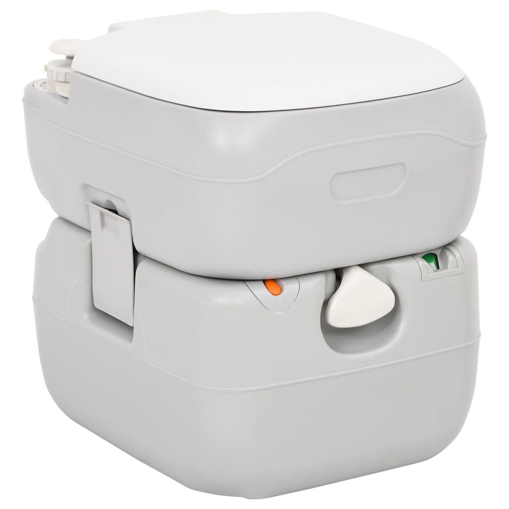 vidaXL Campingtoilette Tragbare Campingtoilette mit Waschbecken