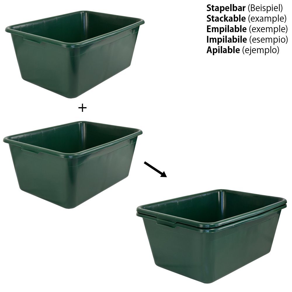 Petigi Allzweckkiste Wildwanne Futterwanne Universalwanne Wanne Lebensmittelecht 65 L/90L (1 St)