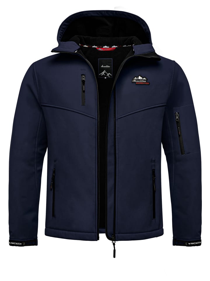 Amaci&Sons Softshelljacke Greeley in Navyblau günstig kaufen