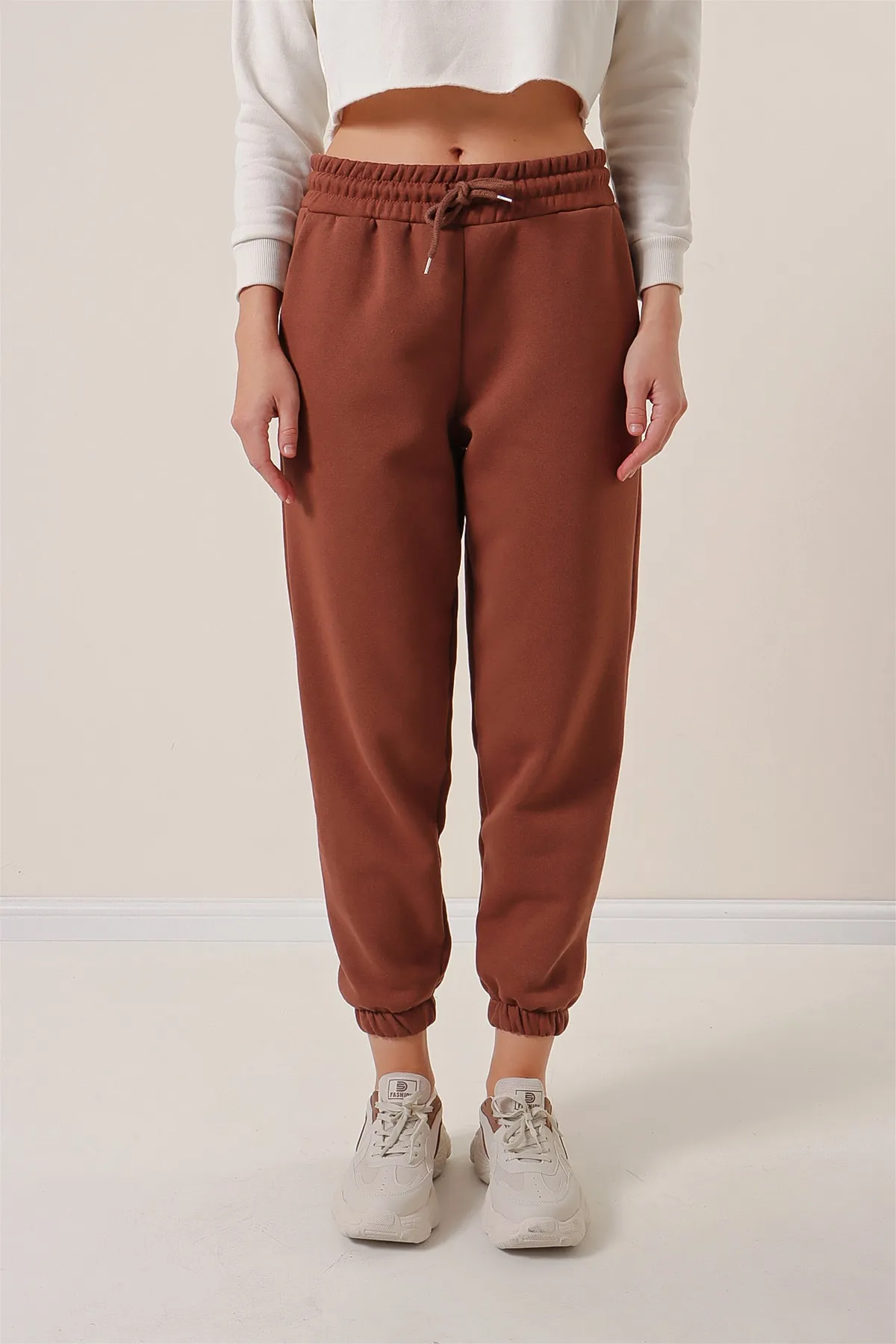 Pattaya  Fleece-Jogger-Strick-Jogginghose für Damen