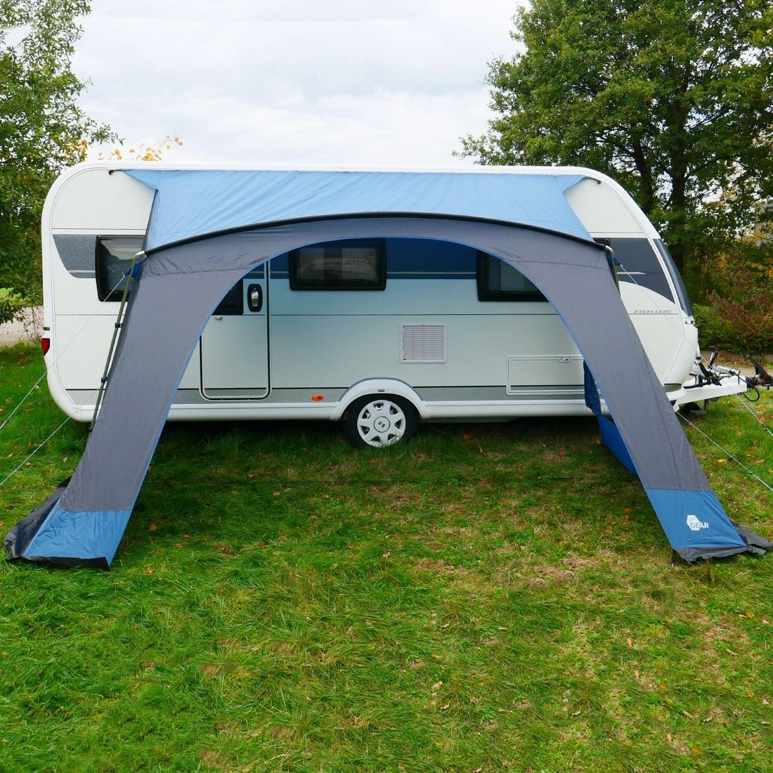 yourGEAR Vorzelt your GEAR Sharki 400 - Wohnwagen Sonnendach Vorzelt Alugestänge, Personen: 0