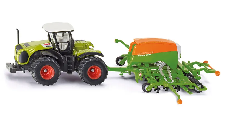 SIKU 1826 Farmer - Claas Xerion mit Amazone Sämaschine