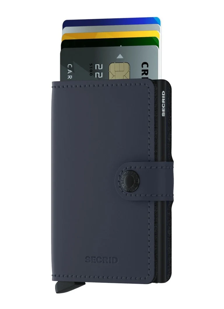 Portafoglio mini Secrid in pelle con porta carte di credito.