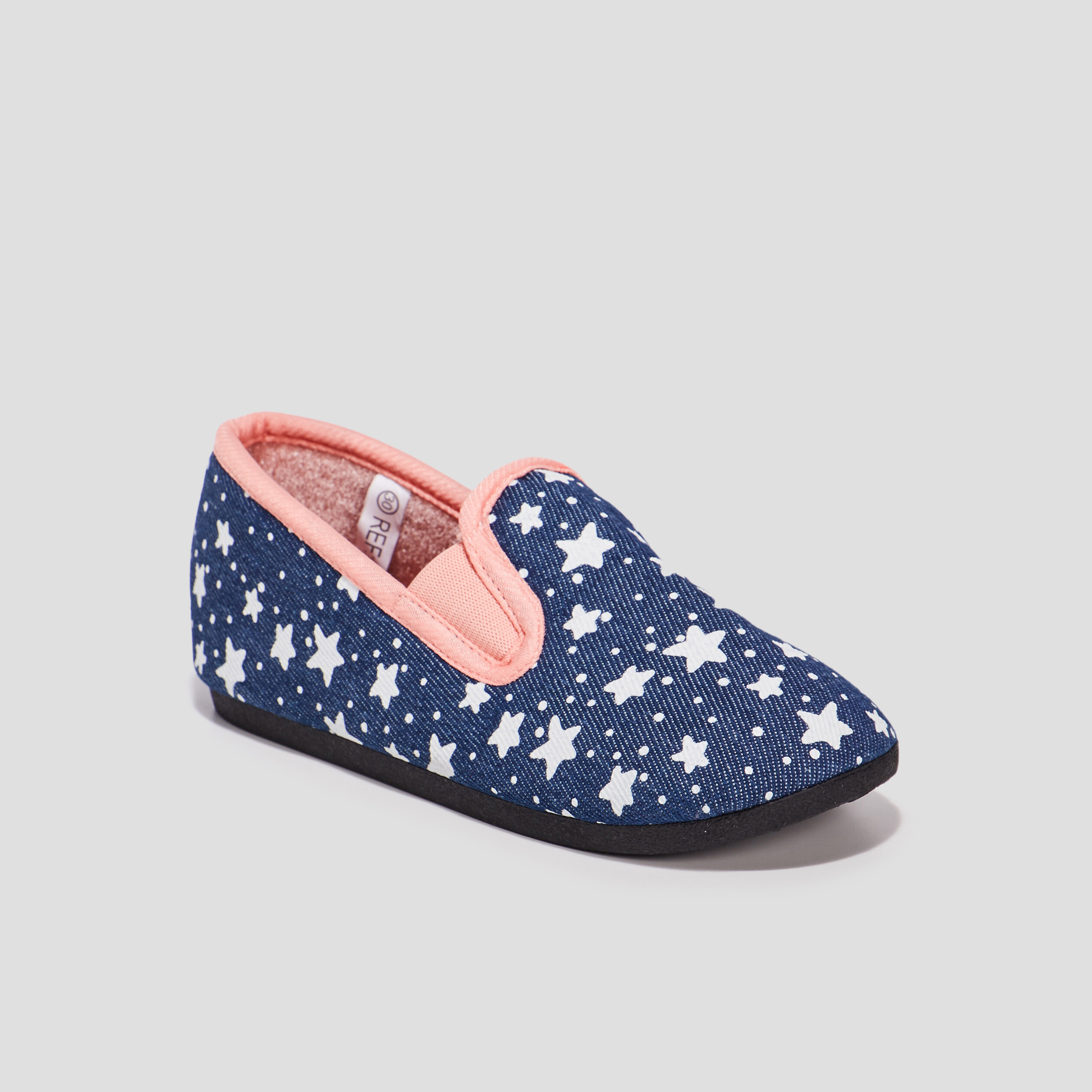 Chaussons sans gêne denim baby bleu fille | La Halle