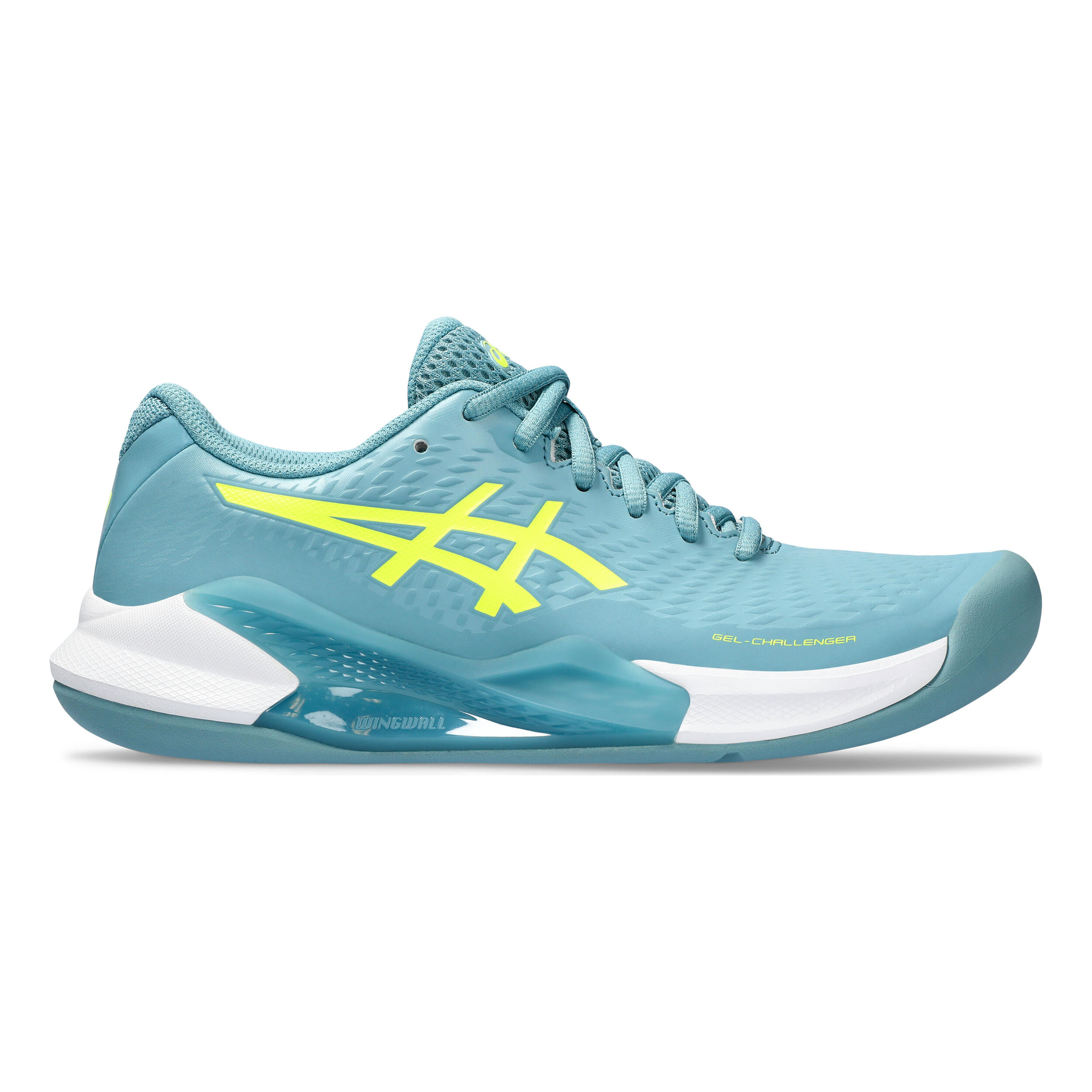 Gel-Challenger 14 Teppichschuh Damen - Petrol, Weiß