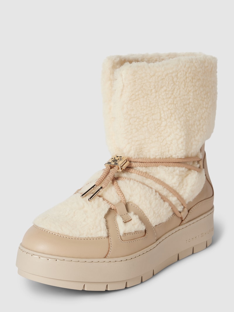 Stiefel mit Teddyfell Modell 'SNOWBOOT' in offwhite