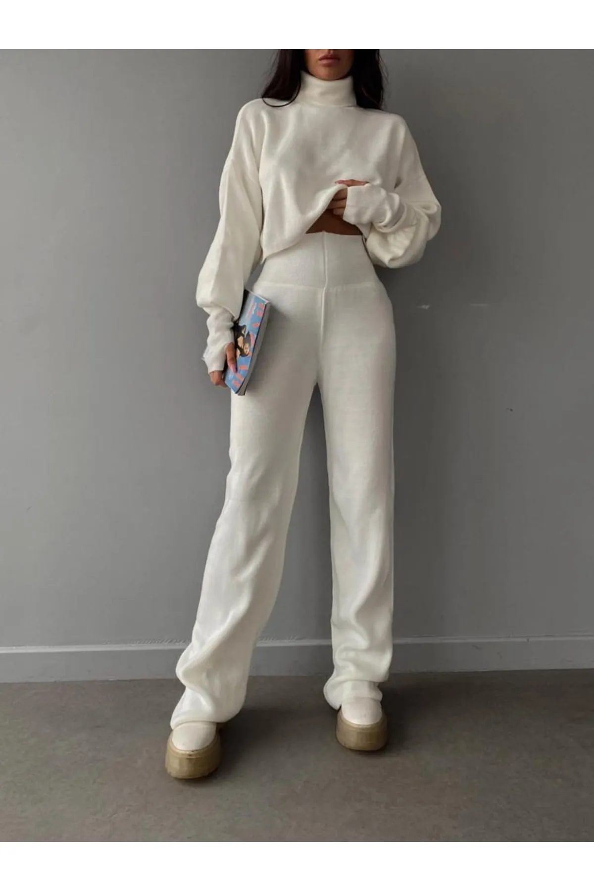 Mooi Butik  Zweiteiler - Weiß - Regular Fit