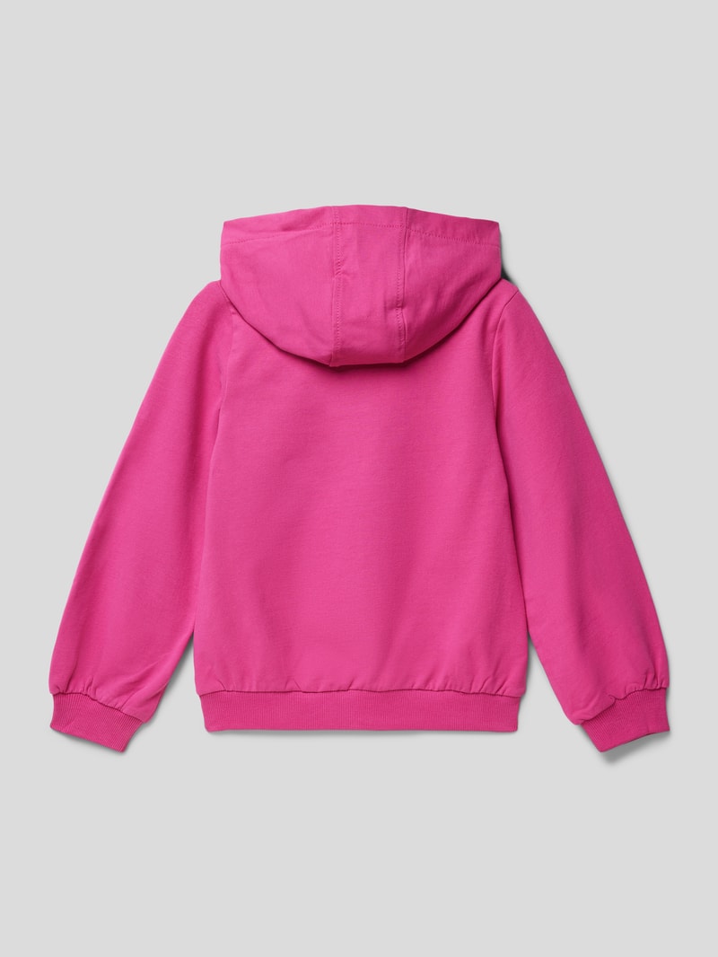 Hoodie mit Motiv-Print in pink
