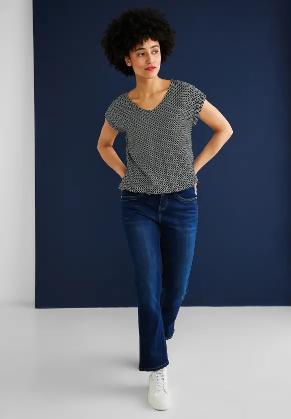 Street One Bluse mit Minimalmuster