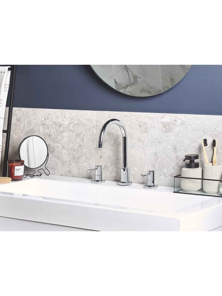 Beliani Wasserhähne SIPI in Silber - (W) 5.5 x (H) 27 x (L) 16 cm günstig kaufen onesize