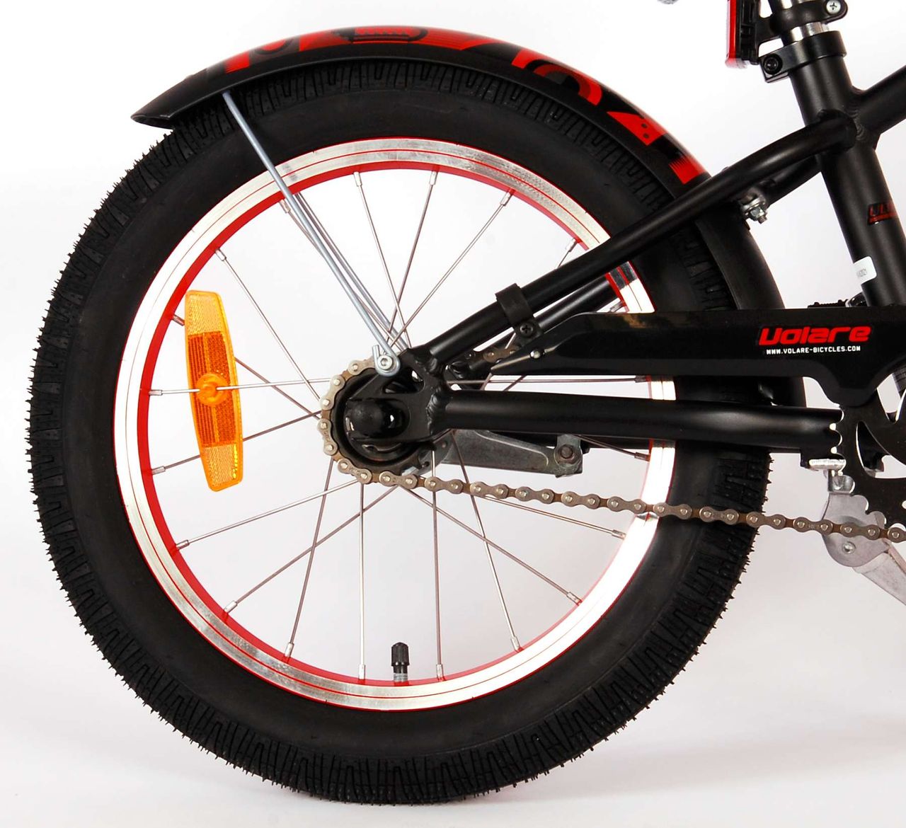 Volare Miracle Cruiser Kinderfahrrad - Jungen - 16 Zoll - Mattschwarz - Prime Collection