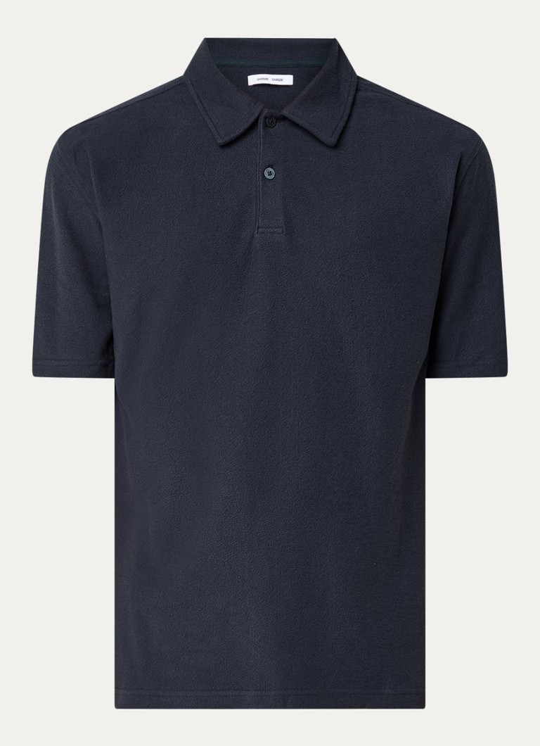 SAMSØE SAMSØE Tricou polo cu croială clasică, confecționat dintr-un amestec de bumbac organic