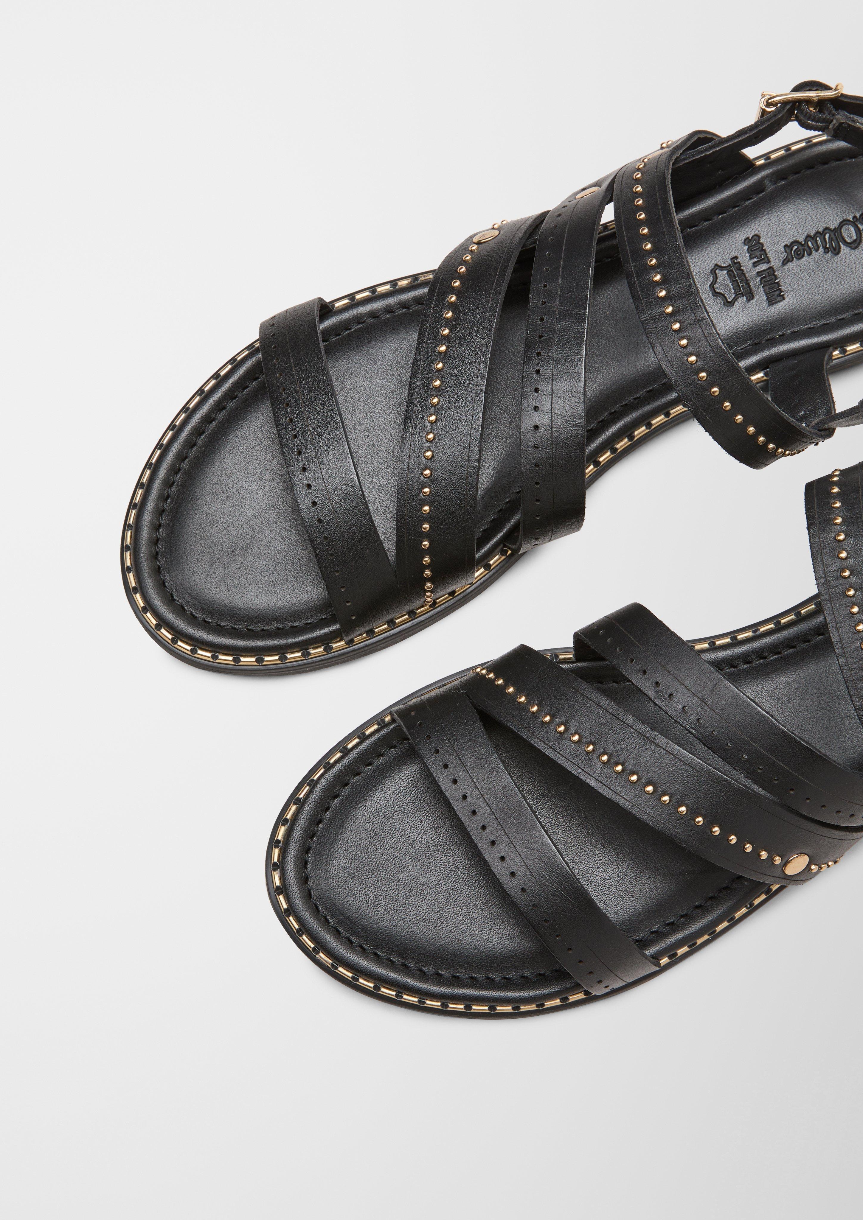 Riemchen-Sandalen aus Echtleder  6007767-001