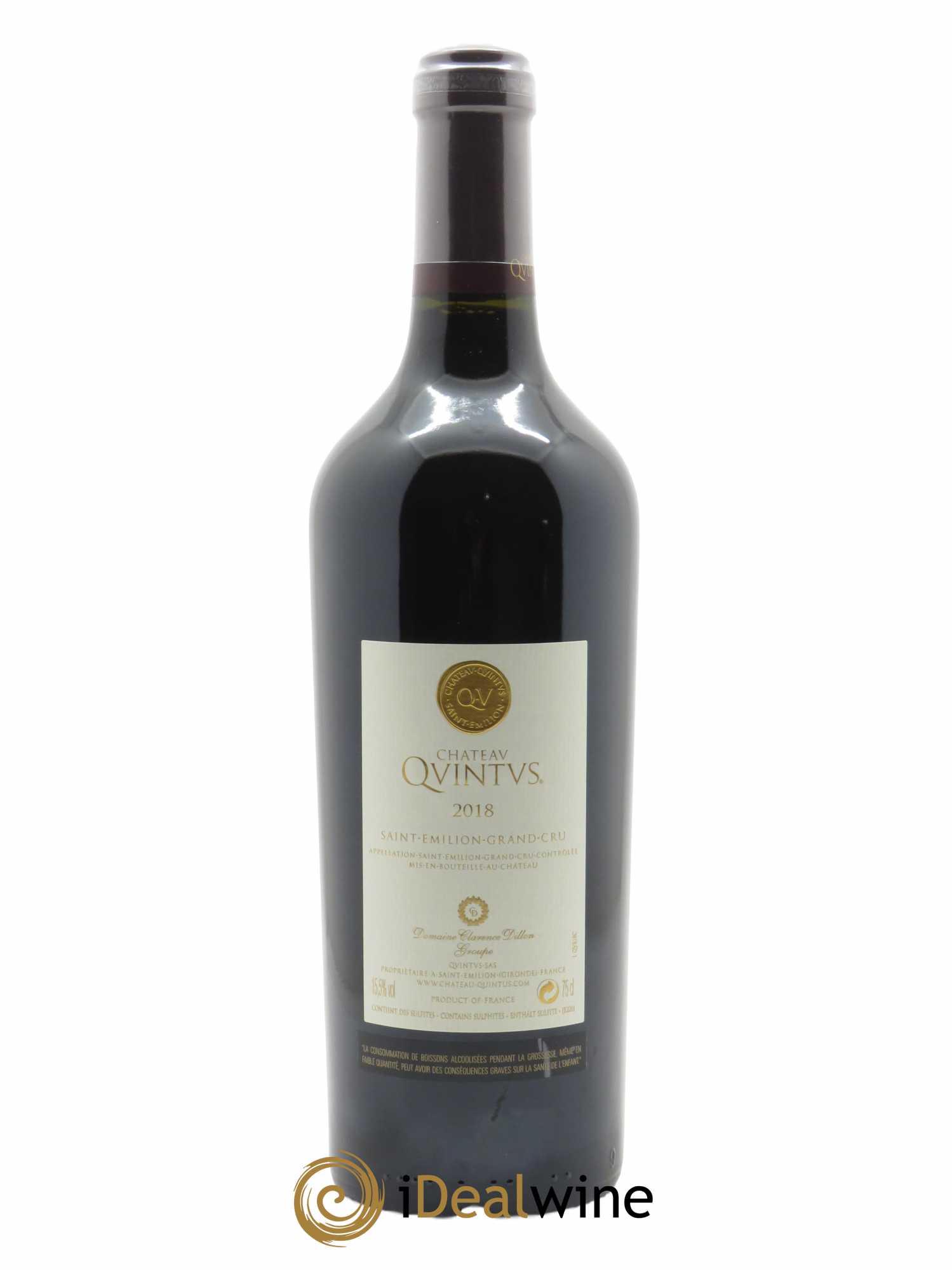 Château Quintus Grand Cru  2018 - Lot de 1 Bouteille