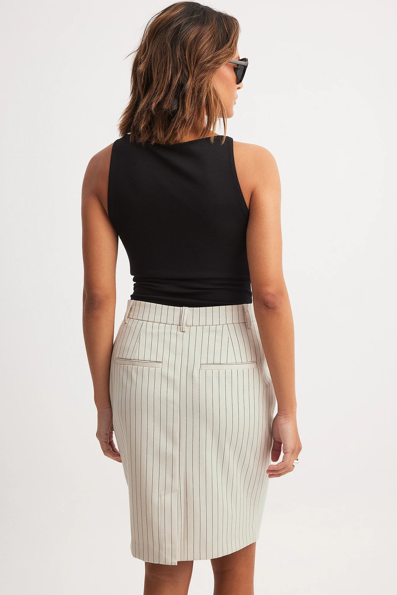 Pinstriped Skirt