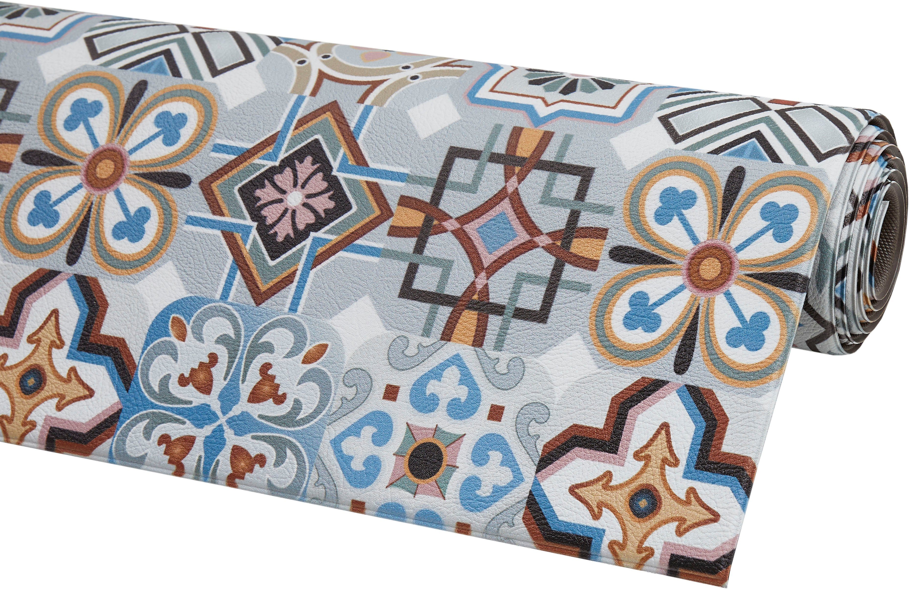 Küchenläufer Marrakesch, Andiamo, rechteckig, Höhe: 5 mm, aus Vinyl, abwischbar, rutschhemmend, Fliesen Design, Größe 50x150 cm