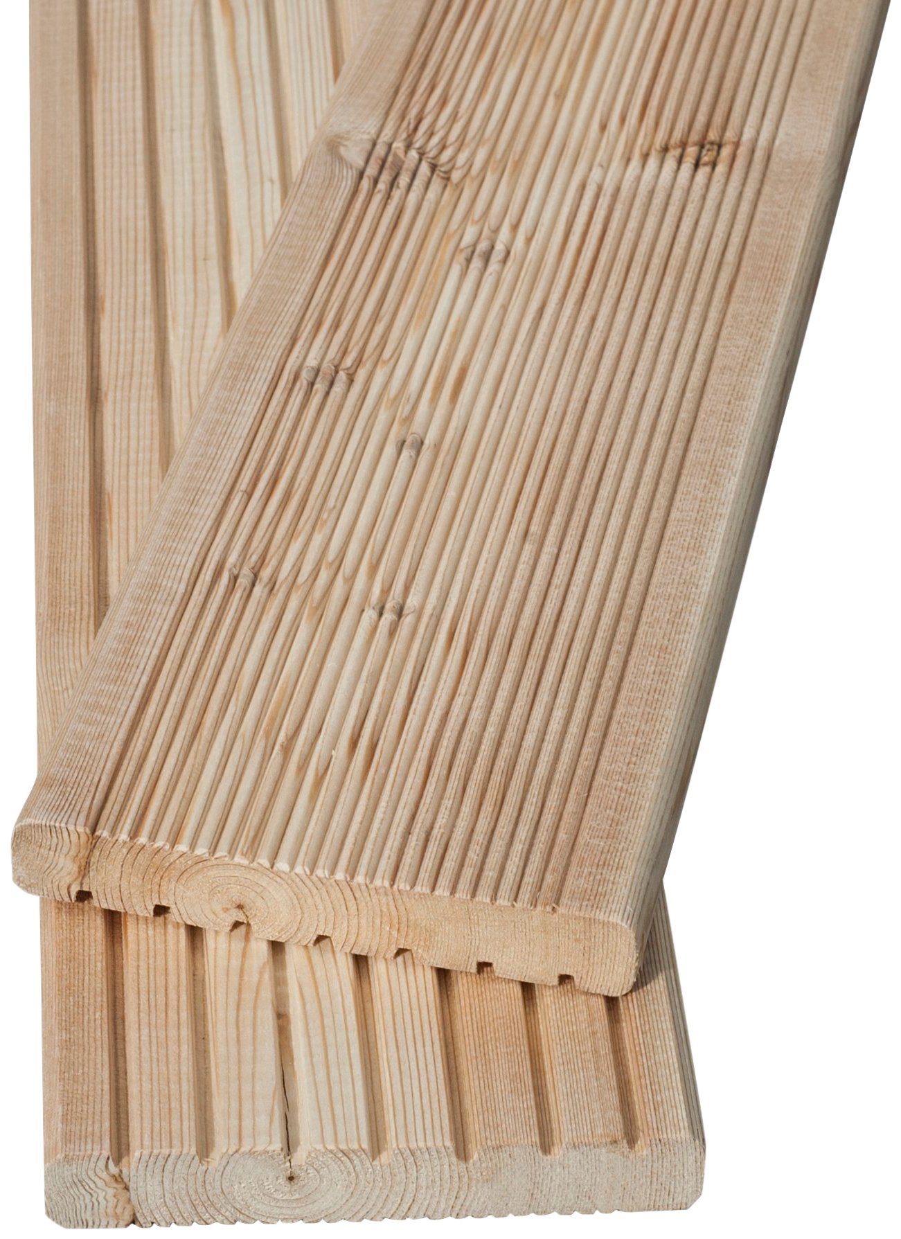 BM Massivholz Terrassendielen, 20 m², BxL: je 14x200 cm, 24 mm Stärke, mit Unterkonstruktion