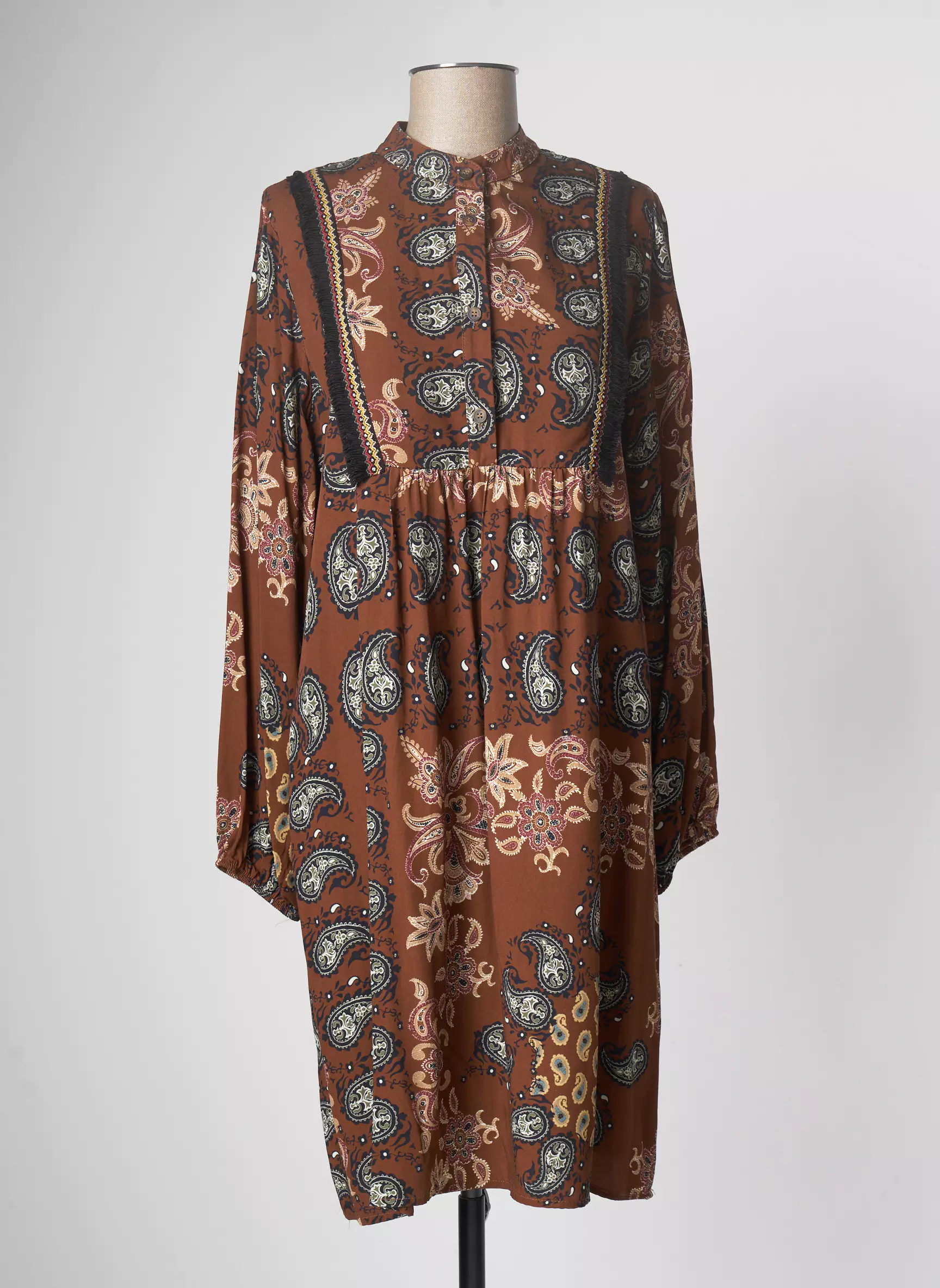 Le Streghe Robes Mi Longues Femme couleur marron