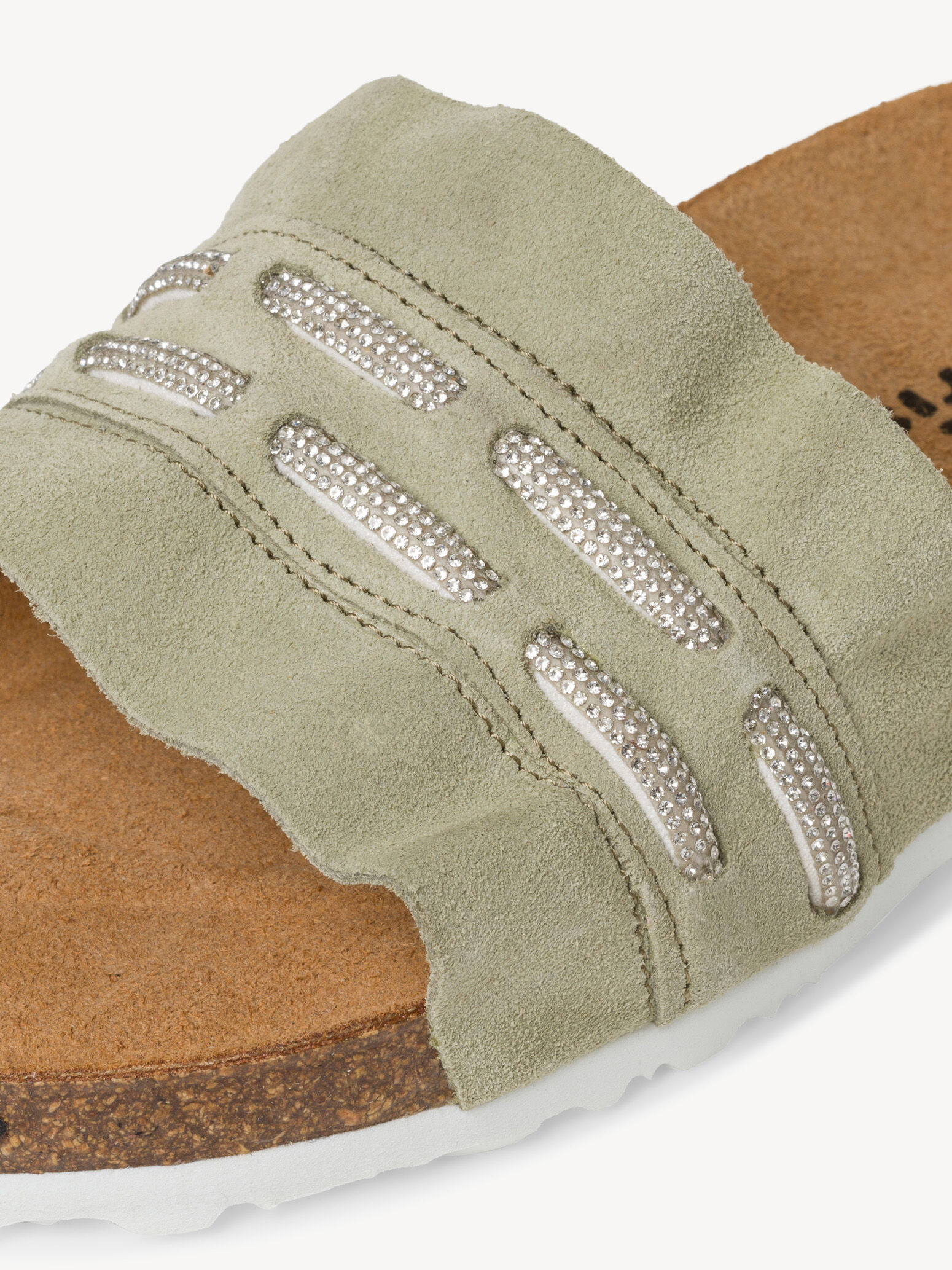 Mule en cuir - vert